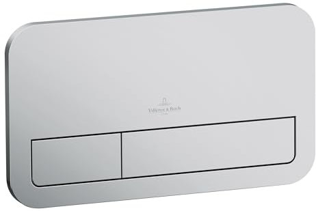 Villeroy & Boch ViConnect Drückerplatte Matt Chrom für ViConnect Unterputzspülkasten