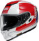 Shoei Integralhelm für Erwachsene, Unisex, Gt-Air Decade Tc-1 Helm (Rot/Weiß/Blau, Größe M), 1 Pack