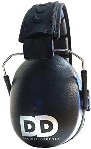 DECIBEL DEFENSE Cache-oreilles de sécurité professionnelle 37 dB NRR – La protection auditive la plus élevée et la plus confortable pour le tir et l'utilisation industrielle – La meilleure protection