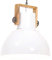 vidaXL Hängelampe Industriestil Pendelleuchte Deckenlampe Pendellampe Industrielampe Deckenleuchte Hängeleuchte Lampe Leuchte 25W Weiß Rund 40cm E27