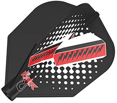 8 Flight Schwarze Phil Taylor No.6 gegossenes Dart Flight System