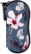MoKo Custodia per occhiali da sole, custodia per occhiali da sole, custodia in neoprene, custodia per occhiali con clip, anti-graffio e antipolvere, supporto per occhiali da sole, fiori e farfalle