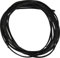 fashionchimp Rechteck-Lederband (2,5mm x 2m) im 3er-Set, 100% Rinderleder, Lederschnur, Lederriemen - Made in Germany (Schwarz)