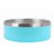 Gteller 304 Stainless Steel Double Wall Dog Bowls, BPA Free Non-Slip Pet Dishes,Cat Food& Water Bowl with Rubber Base No Spill (64oz, Light Blue)