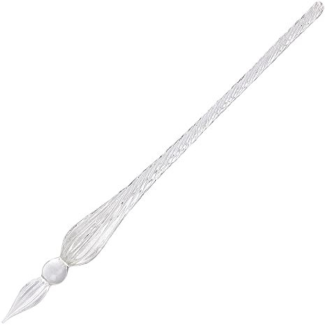 Herbin 21401T - Glasfeder, rund, 18cm, ideal für Kalligraphie, 1 Stück, Transparent