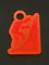 Bergsteiger Geocoin Geocaching Trackable Travelbug Traveltag (Rot fluoreszierend)