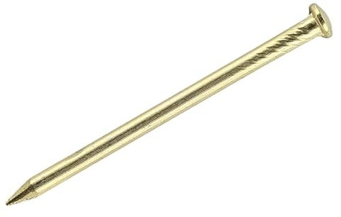 100 x Brass Wall Picture Pins 25mm Hardened Heavy Duty Nail Hook Photo Frame Wall Hanging DIY