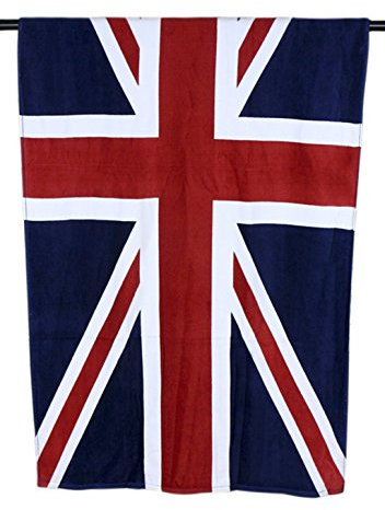 Großes britisches Strandtuch, weiche Mikrofaser, Union Jack-Muster, Badetücher, Urlaub, Spa-Handtuch, schnell trocknend, Saunatücher, sehr saugfähig, Schwimmbad, leichte Reisedecke, Kissenhandtuch