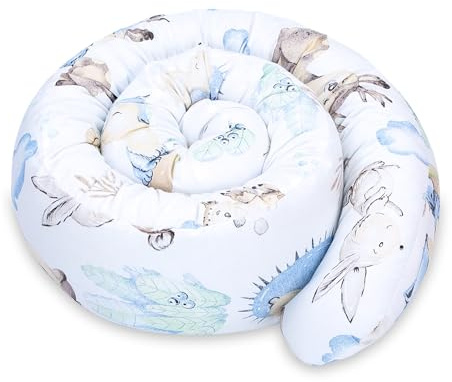 Totsy Baby Seitenschläferkissen Bettschlange Body Pillow 200 cm Baumwolle - Kopfkissen lang Bettrolle Schlafkissen Nackenrolle Kissen Oeko-Tex Igel