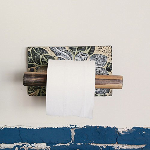 Collic Tissue Box, Retro-Harz-Toilettenpapierhalter-Regal Organisator Mediterraneer Kunst Massives Holz Roll-Tissue-Rack Bad Wall Montierte Toilettenpapierbox