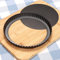 Sinnsally Molde para Quiche y Tarta con Base Extraíble,Molde para Tarta Base Desmontable Recubrimiento Antiadherente,Molde de Horno Rizado,Moldes Tartas Redondo (30cm)