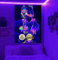 Jhdstore Lovers Wandteppich für Schlafzimmer, ästhetischer Schwarzlicht-Wandteppich, UV-reaktiv, leuchtet im Dunkeln, Schwarzlicht-Poster, großes vertikales Schwarzlicht, Kunst, Wohnheim,