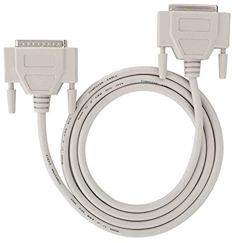 Tomotato 5 Fuß DB25 25 Poliges Serielles Anschlusskabel Männlich/Weiblich, Verlängerungskabel Drucker Kopierer Datenleitung Stecker auf RS232 Buchse