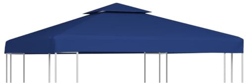 HIGSOSE Pavillon-Ersatzdach 310 g/m² Dunkelblau 3x3 m Ersatzdach Pavillon Pavillon Zubehör Pavillondach Wasserdicht Stabil Winterfest Dach für Pavillon Gartenpavillon Abdeckung