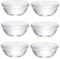 GOOHOCHY 6Pièces Bols Verre pour Pudding et Gelée Récipients Alimentaires Empilables pour Desserts à Domicile Bols à Pudding Transparent