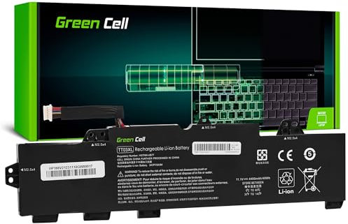 Green Cell Akku TT03XL TTO3XL für HP EliteBook 755 G5 850 ZBook 15u Laptop (4400mAh 11.4V Schwarz)