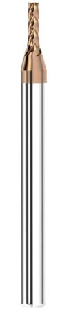 Cleqee 1 fresa de metal duro, fresa cuadrada de 2 mm, revestimiento AlTiN, 4 cuchillas CNC en espiral de metal duro, longitud de la hoja: 5 mm x longitud total 50 mm x diámetro del vástago 4 mm para