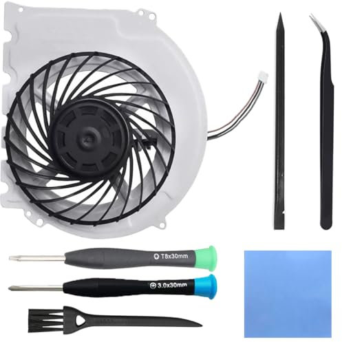 ZHUROUPU pour PS4 Slim Ventilateur de Refroidissement Ventilateur,CPU Ventilateur CPU Remplacement Ventilateur à Faible Bruit 2500RPM pour Sony PS4 Slim CUH-2015A CUH-2016A Série