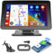 Inefala 7 Pulgadas Inalámbrico Carplay Estéreo para Coche, Pantalla Táctil Portátil Carplay y Android Auto, Enlace a Espejo, Bluetooth, AUX/TF/FM, Control por Voz