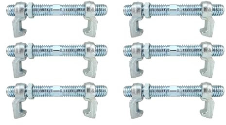 ZUVELLO 280 MM Shipping Container Screw Clamp Bridge Fittings for Sea Harbor Freighter and Rail Standard Container Connect Lock Box, 6 Pack