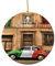 Schöner runder Keramik-Anhänger mit Italien-Druck, Weihnachtsschmuck, Weihnachtsschmuck, Andenken, Souvenir, Geschenke
