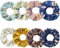 Fenglin-joy Scrunchies Chiffon Haargummis, 8 Stück Scrunchies Bunte Chiffon Mädchen Scrunchie Stoff für Frauen und Mädche