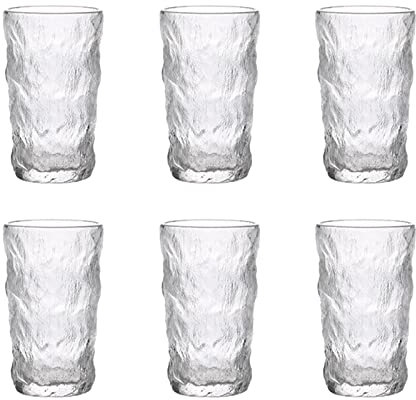 BDSHGRDH bicchieri da birra， Bicchiere da pinta personalizzato, tazza da birra Bicchieri da birra Boccali in vetro Boccale da birra Set di 6 Ottimo for feste Adatto for bar Discoteche