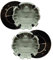 Lot de 4 cache-moyeux 68 mm - Matériau ABS - Noir
