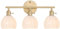 Shenmoyl Wandleuchte Innen, Spiegelleuchte Bad 3 Flamming, Wandlampe Vintage Gold Für Badezimmer Schlafzimmer Flur Wohnzimmer Weiß