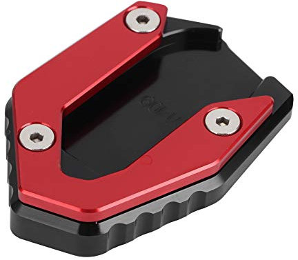 Motorrad -Kickstand -Pad, Parkstand Erweiterungsblock Motorrad Kickstand Schuh Schuh Antislip Seitenständer für MT 09/FZ 09/FJ (Rot)