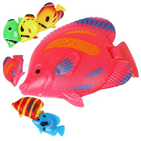 8 Stück Künstliche Schwimmende Fische Farbige Dekoration für Aquarien Realistische Fischfiguren für Fischbecken Wasserspielzeug und Kreative Aquarium Dekoration für Zuhause und