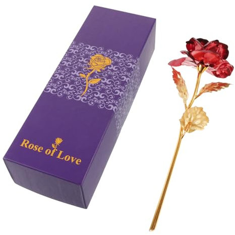 Alipis 1Pieza Rosa Artificial para Decoración de Hogar Planta Preservada Elegante y Duradera como para