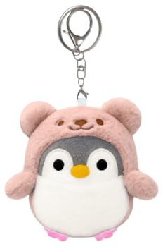 Sixinfeto Porte-clés pingouin en peluche 10 cm 1 pièce petit cadeau d’anniversaire pour ami(e) proche