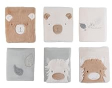 Noukie's – Protèges-Barreaux Fluffy Orso & Lily – Protection Lit ou Parc Bébé – Respirant avec Fixation Scratch – Compatible Lits 60x120 et 70x140 cm – Naissance