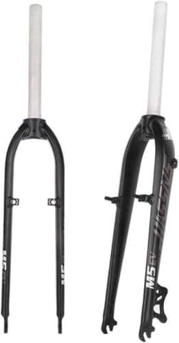 WIQUYBML Forcella Rigida MTB da 26 27,5 Tubo Dritto Senza Filettatura da 1-1/8 QR Freno a Disco V-Brake Lega di Alluminio Ultraleggera per Mountain Bike Anteriore A,26