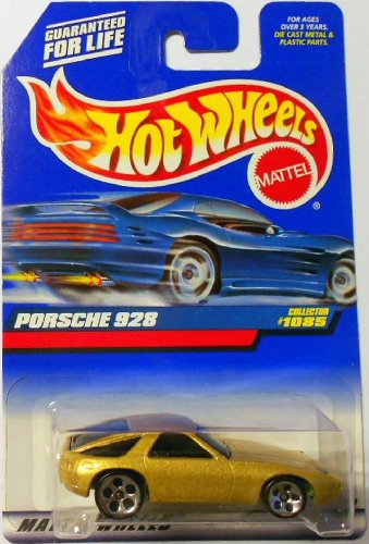 Hot Wheels 1999 Porsche 928 #1085 by Hot Wheels, Gold 1:64 Scale Car Model, New, Unisex, Children Aged 3 and Above