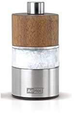 AdHoc MP33 2er-Set Pfeffermühle und Salzmühle DAVID mit Keramikmahlwerk (ohne Gewürz)
