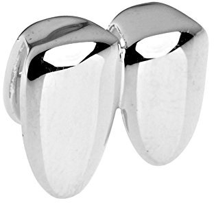 .iced-out. Double Zahn Grill - One Size fits All - Silber
