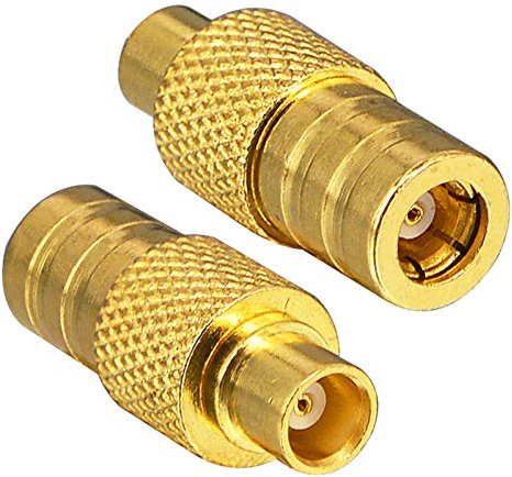 YILIANDUO DAB Aerial Adapter SMB Female to MCX Female Straight Connectors for DAB Radio Antenna RF Cable Car Radio Aerial Extension Pack of 2