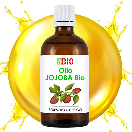 OLIO JOJOBA BIO 50 ml - 100% PURO - PELLI GRASSE E SECCHE, CAPELLI, CORPO - COSMETICO - SPREMUTO A FREDDO