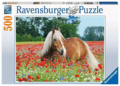 Ravensburger Puzzle 14831 - Pferd im Mohnfeld - 500 Teile
