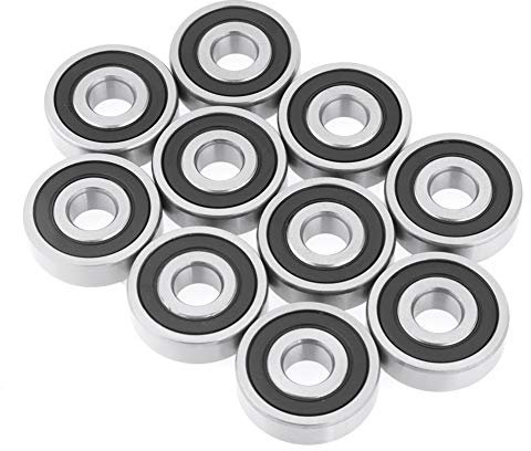 FTVOGUE 10 Stück Rillenkugellager 6200-2RS, doppelt gummiert 10 x 30 x 9 mm