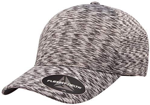 Flexfit Delta Seamless Unipanel Cap, Melange Silber, L/XL