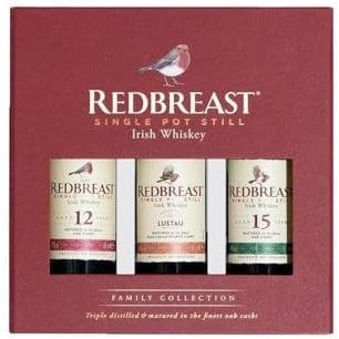 Redbreast Whiskey Family Collection Gift set - Contains 3 x 5 cl Miniatures