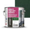 JOVIRA PINTURAS Esmalte Forja Antioxidante al Disolvente. Protección y decoración sobre hierro. (2,3 Litros, Verde Acero)