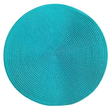 Tovaglietta Rotondo Tovaglietta Isolante Antiscivolo Lavabile In Polipropilene Tondo Da 38 Cm, Tappetino Antiscottatura, Sottopiatto, Sottopiatto-Marrone (6 Pezzi)