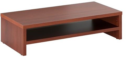 RICOO Monitor Ständer für Computermonitore Schreibtischaufsatz - 54 x 26 x 14 cm Monitorständer Eiche/Rustikal FS0114-ER Bildschirmerhöhung Bildschirmständer Laptop Tisch Lapdesk Laptoptisch