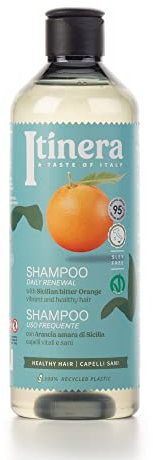 Itinera Tägliche Erneuerung Shampoo mit Bitterorange aus Sizilien - Natürliche Inhaltsstoffe, ideal für empfindliche Kopfhaut - Pflegend und energiespendend - 370 ml