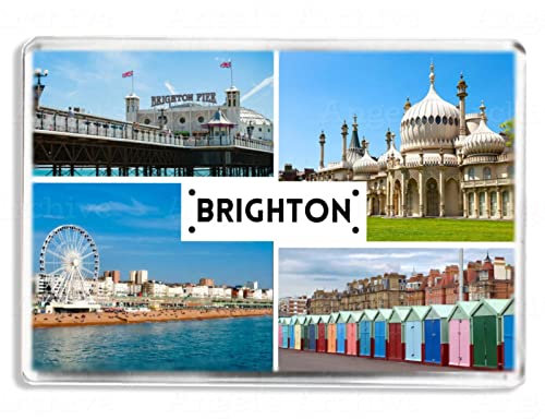 Brighton East Sussex - Souvenir Tourist Fridge Magnet - Novelty Keepsake Gift