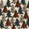 IHR Ideal Home Range - Papierservietten CHECKERED PINES cream 20 St. Lunch-Servietten 33 cm x 33 cm